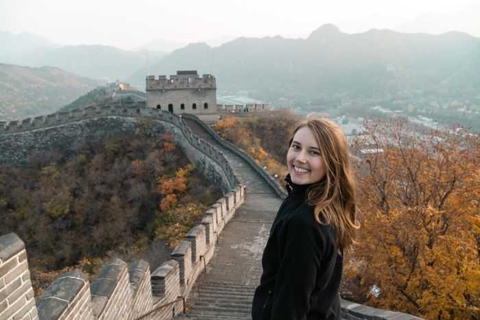 Lena auf der Chinesischen Mauer