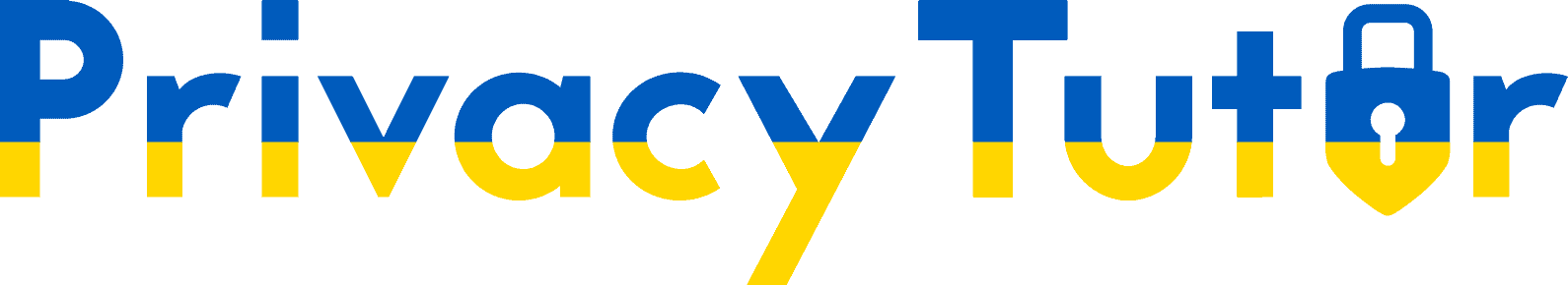 PrivacyTutor Logo mit Ukraine Farben