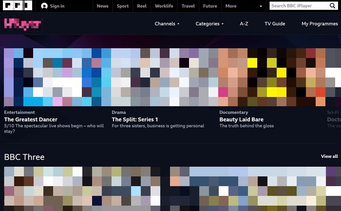 bbc iplayer startseite