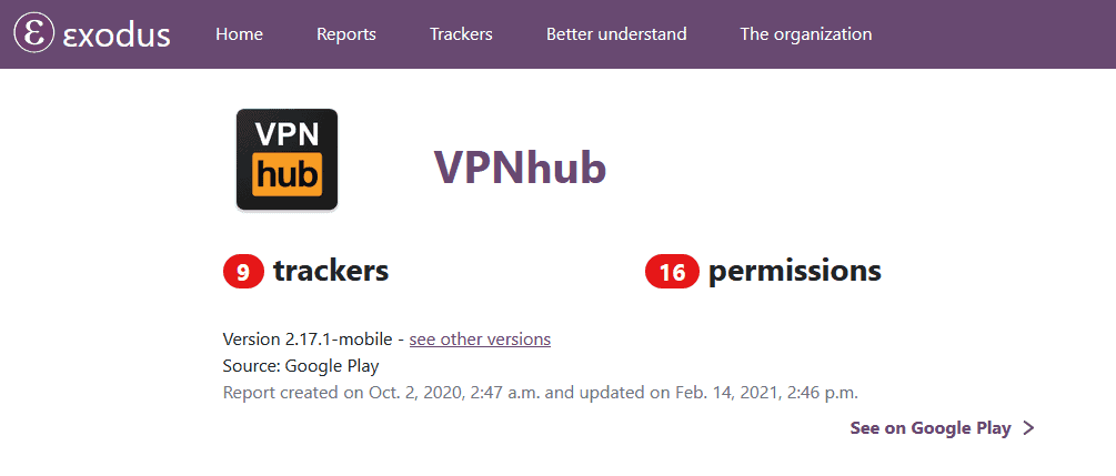 VPNhub Exodus