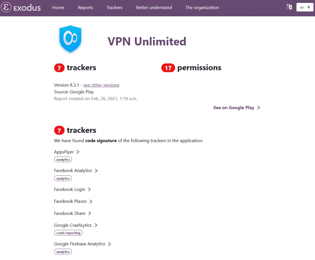 VPNunlimited Exodus