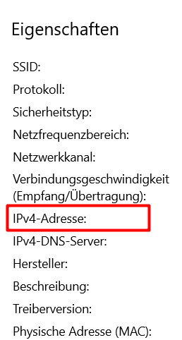 IPv4-Adresse standard