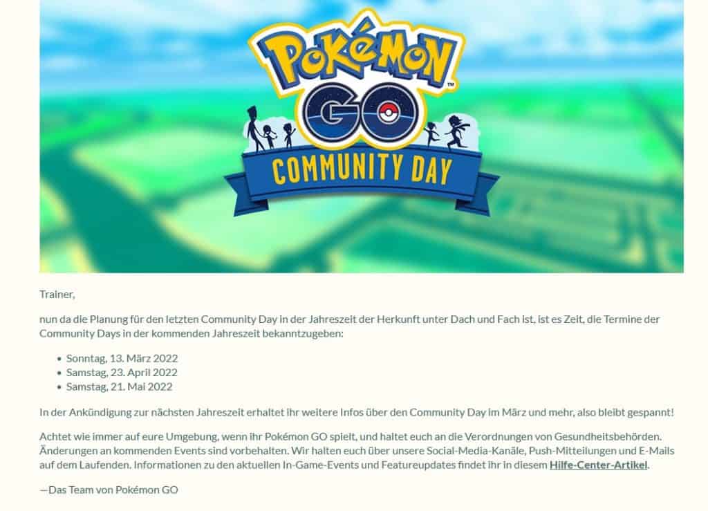 pokemongo community day