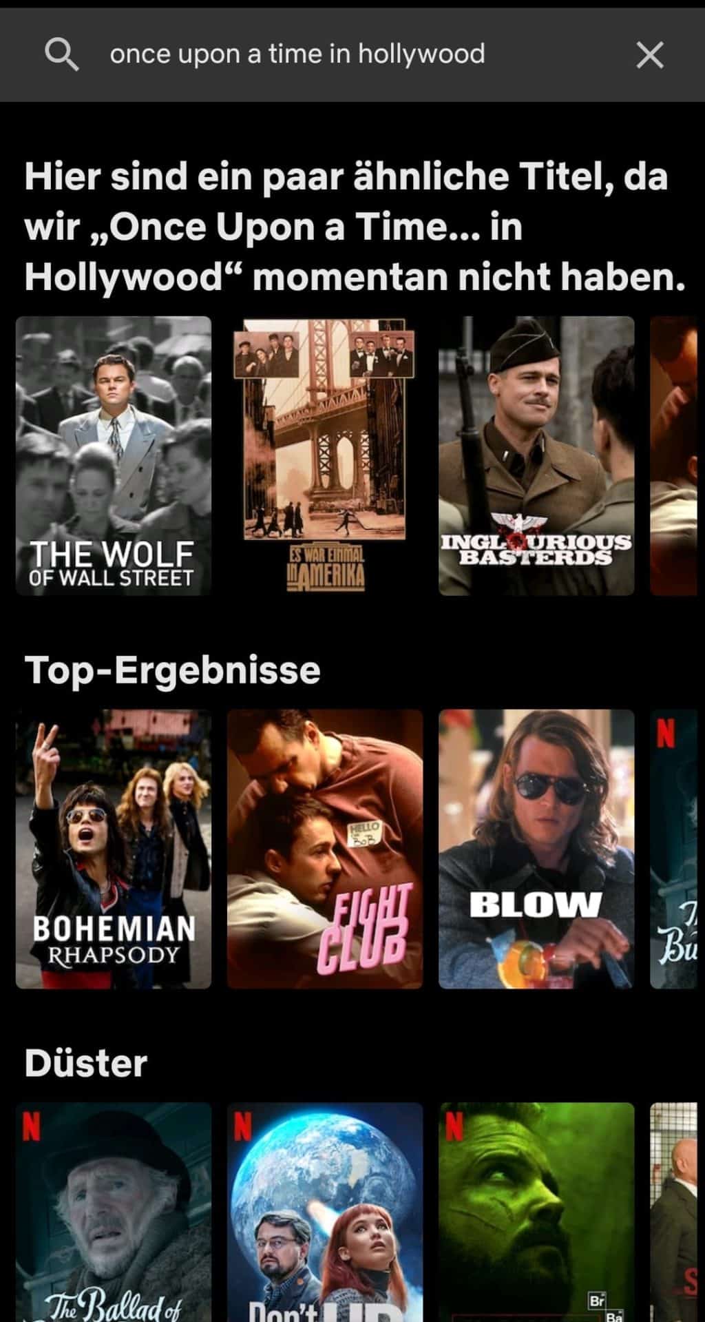 netflix once upon a time in hollywood deutschland