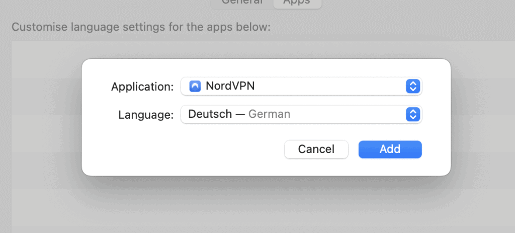 NordVPN deutsch macOS einstellungen