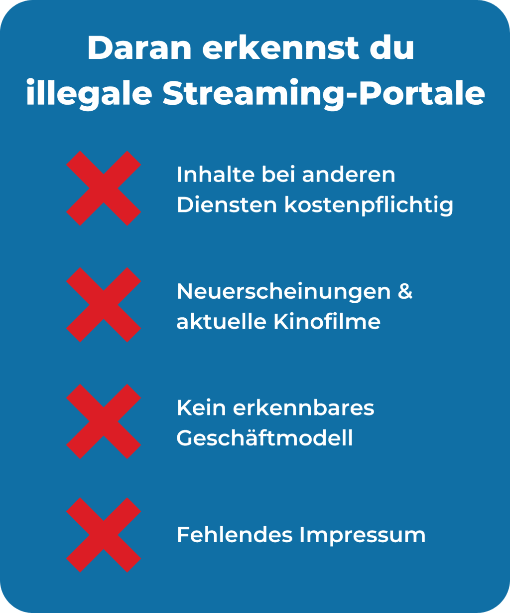 illegale streaming portale erkennen