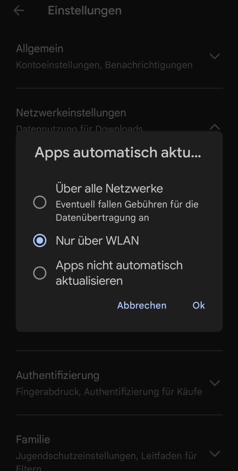 automatische updates android