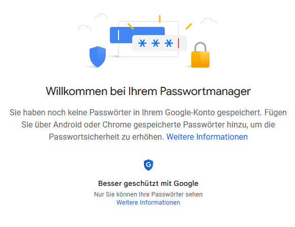 passwort manager google chrome